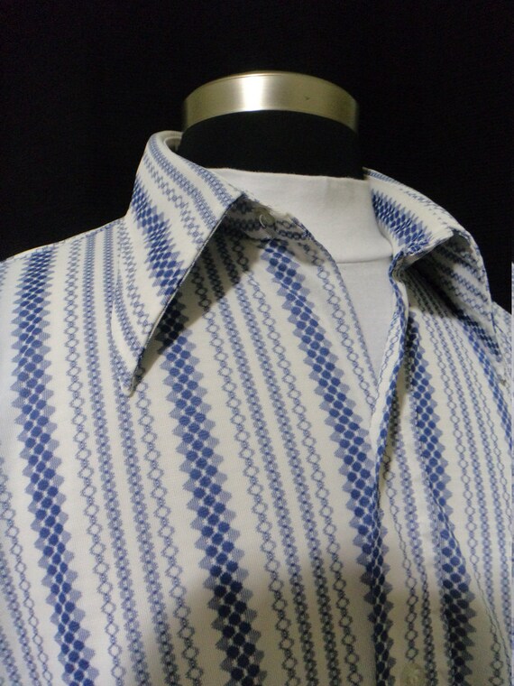 Vintage 70s Shirt, Hippie Shirt, Boho, (Size: Men… - image 3