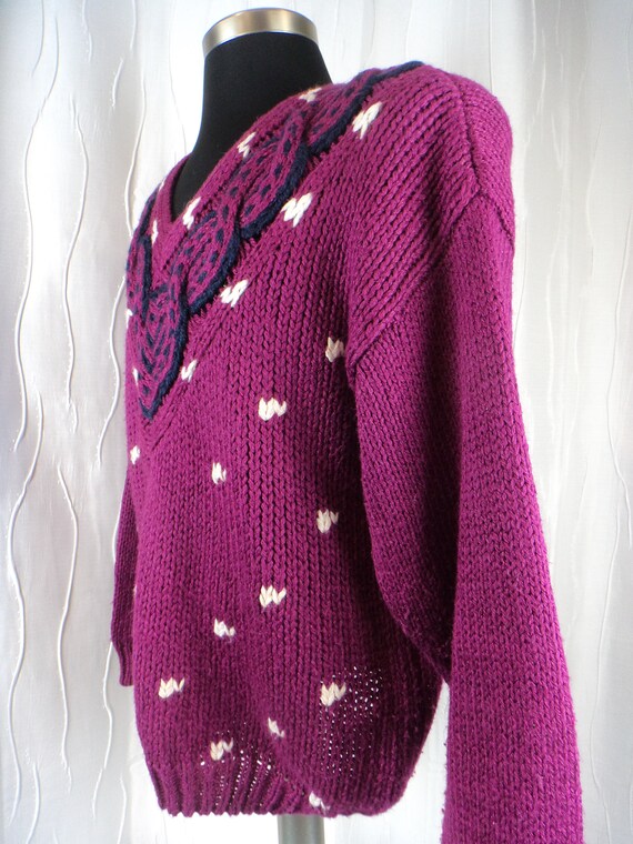 Vintage Sweater, 80s, 90s, (Size: Women's 20W? Ex… - image 4