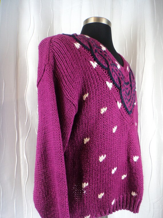 Vintage Sweater, 80s, 90s, (Size: Women's 20W? Ex… - image 2
