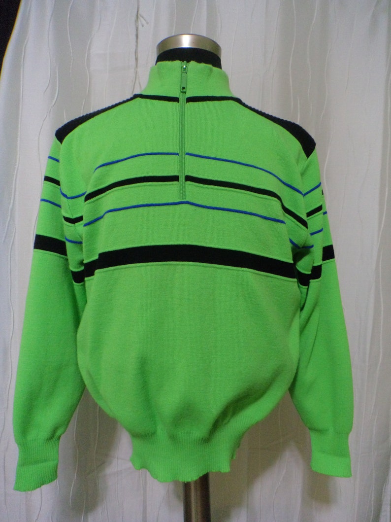 mens lime green sweater