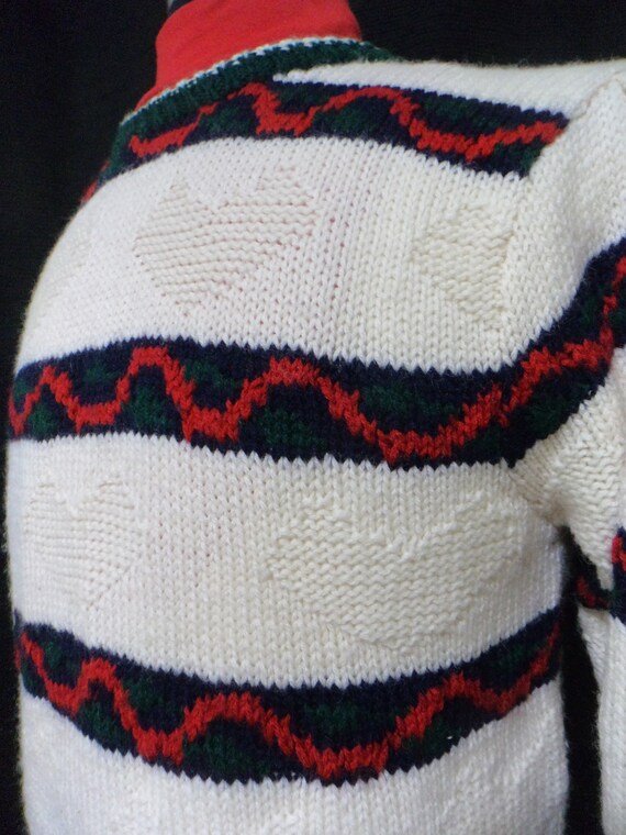 Vintage White Wool Sweater, Skyr Sweater (Women's… - image 5