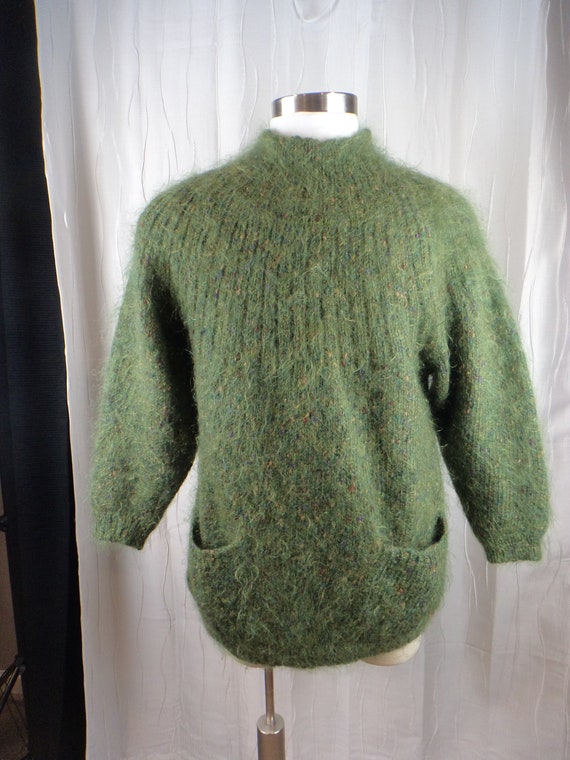 Vintage Mohair Blend Pullover Sweater (Size: Women