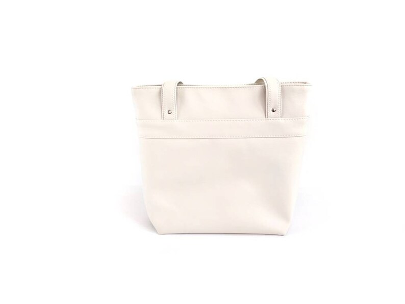 Neutral Tote Bag Off-White Shoulder Bag Large White Purse Beige Travel Bag Off-White Work Bag Cream Tote Bag Small Tote Bag Brown