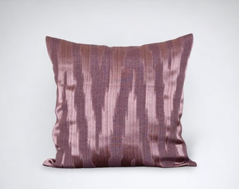 Purple cushion cover, luxury textured scatter cushion, purple throw pillow, purple home decor, handmade in the UK