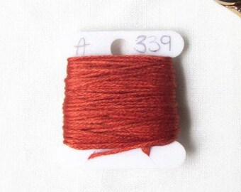 Anchor 339 brown embroidery floss - stranded cotton thread for hand embroidery or cross stitch