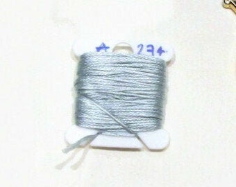 stranded cotton floss for hand embroidery or cross stitch Anchor 921 grey embroidery thread
