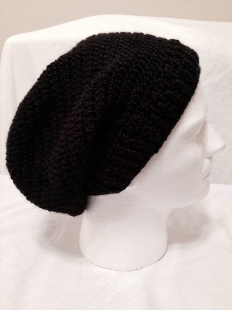 Men Handmade Crochet Slouchy Hat Etsy