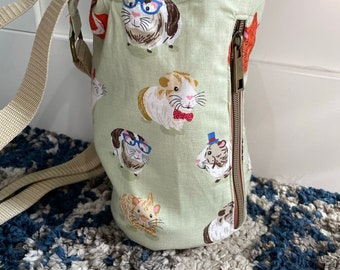 Water bottle sling bag -guinea pigs