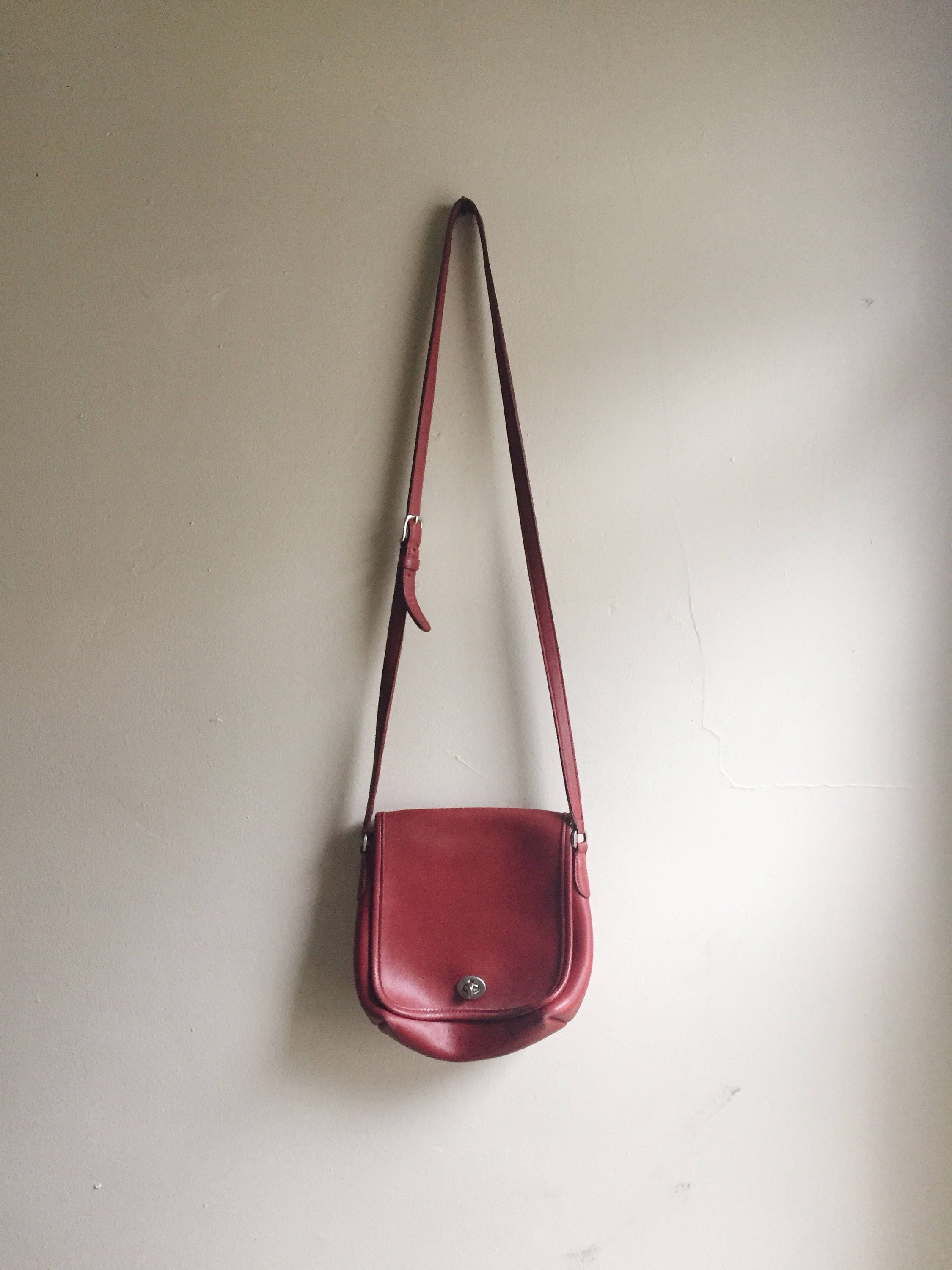 Vintage 1990s red crossbody COACH purse | adjustable strap | red COACH bag | Able Shoppe | coach handbag | coach purse Vintage 1990s red crossbody COACH purse | adjustable strap | red COACH bag | Able Shoppe | coach handbag | coach purse