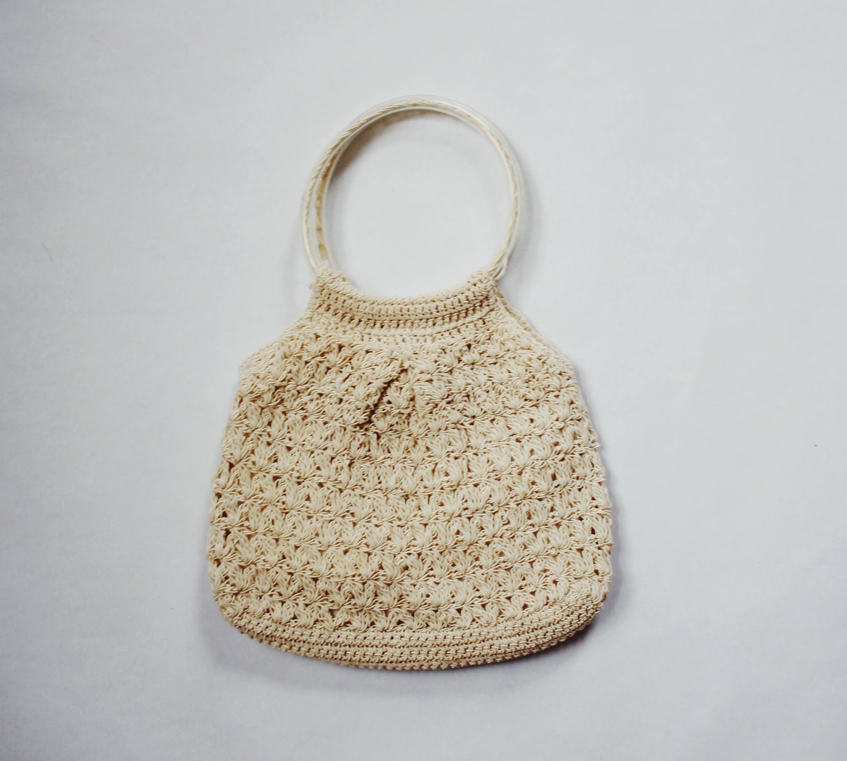 POSY BAG vintage crochet bag woven purse crochet bag vintage