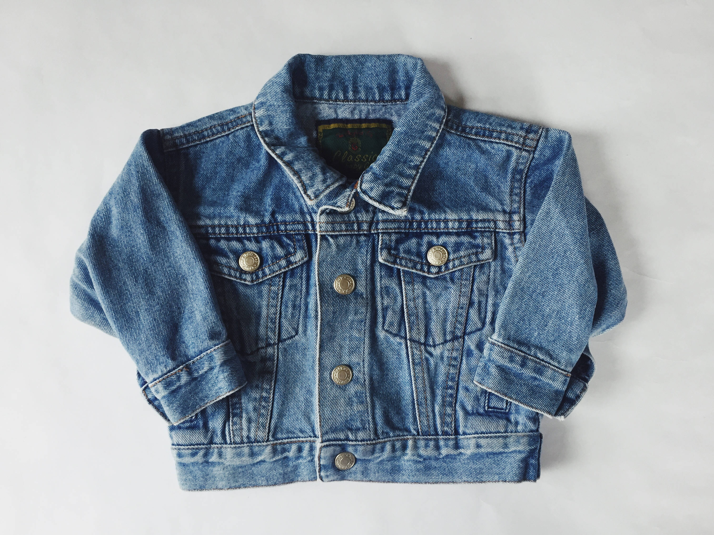 vintage baby denim jacket baby jean jacket baby denim jacket