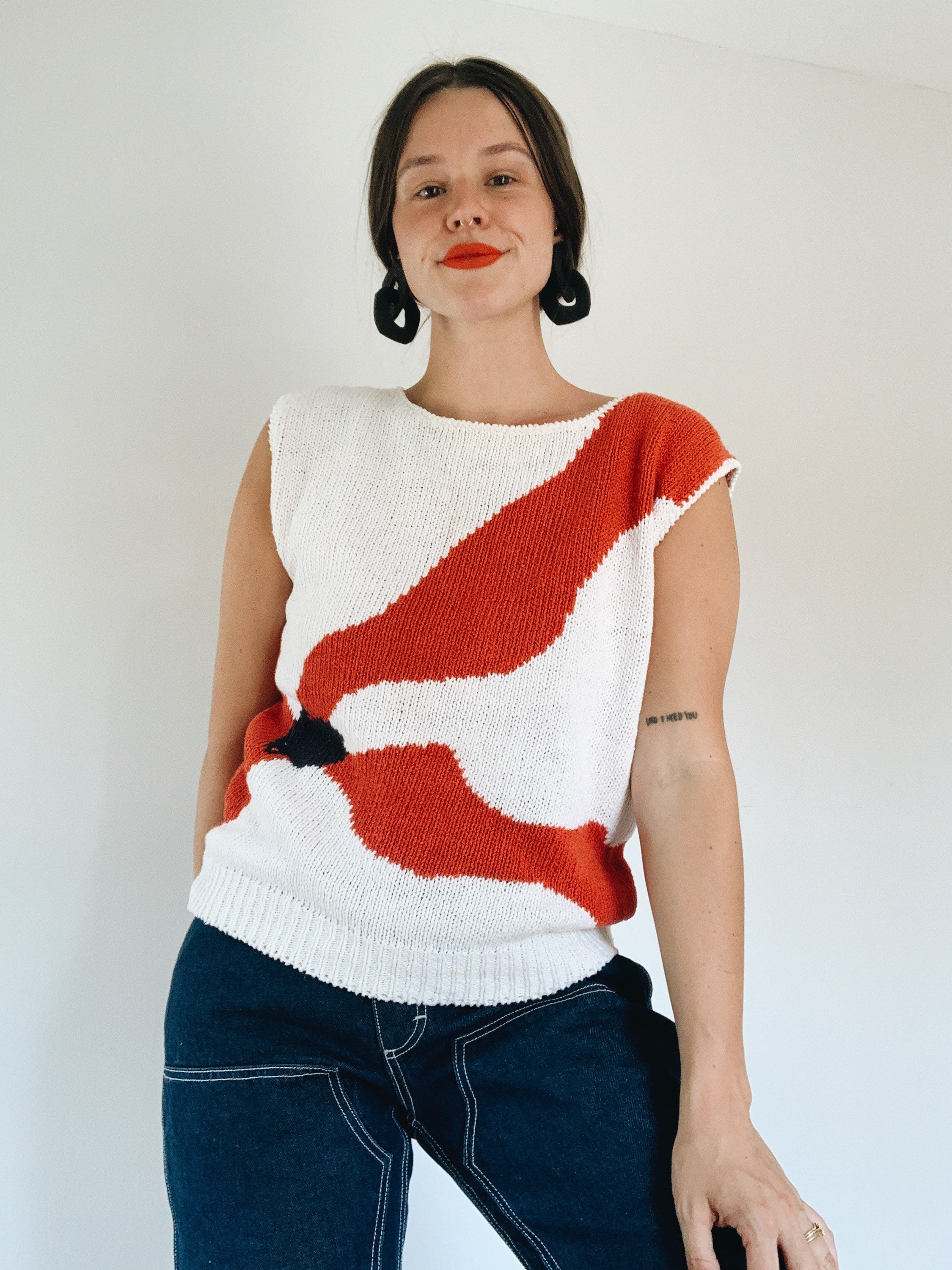 dior red sweater