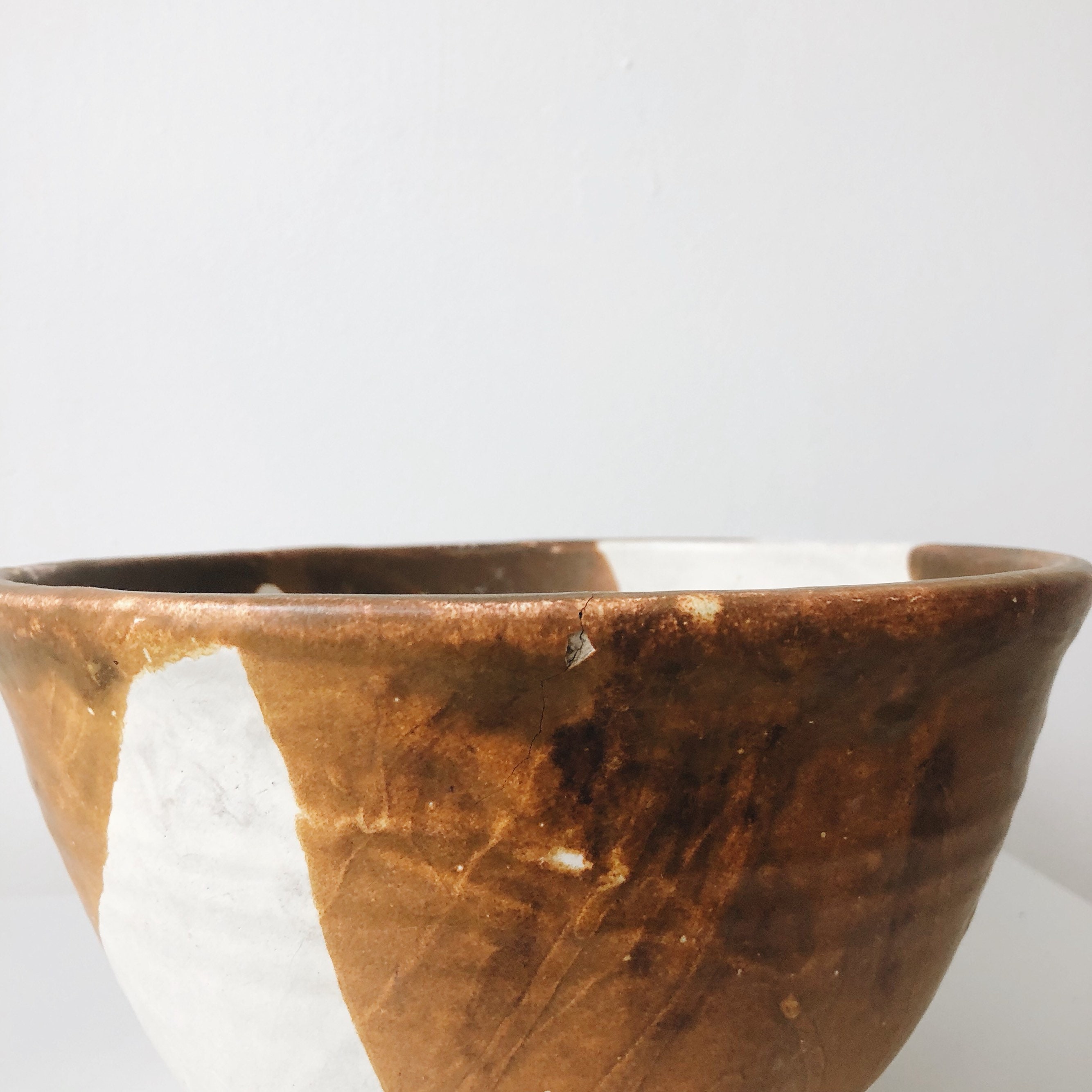 Vintage large ceramic bowl