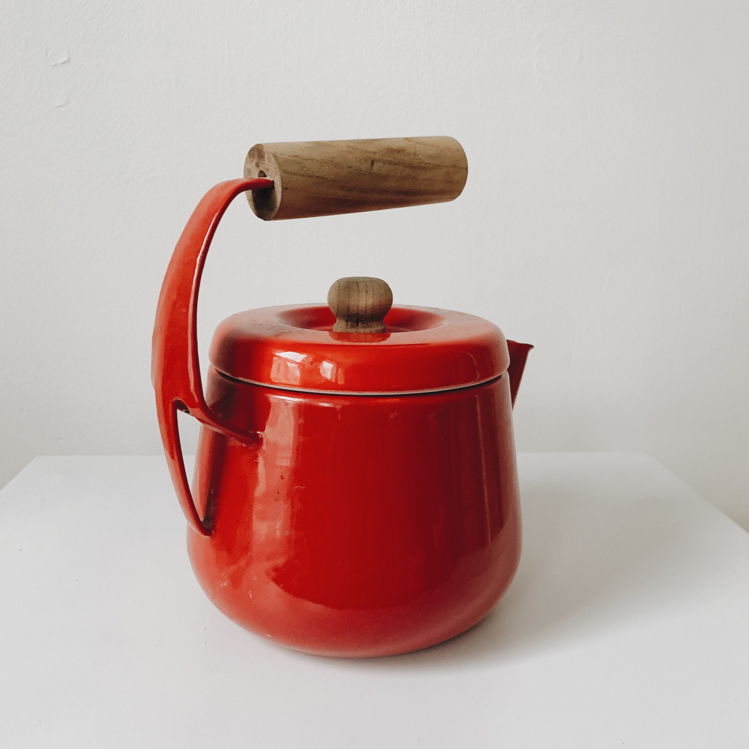 Vintage enamel kettle