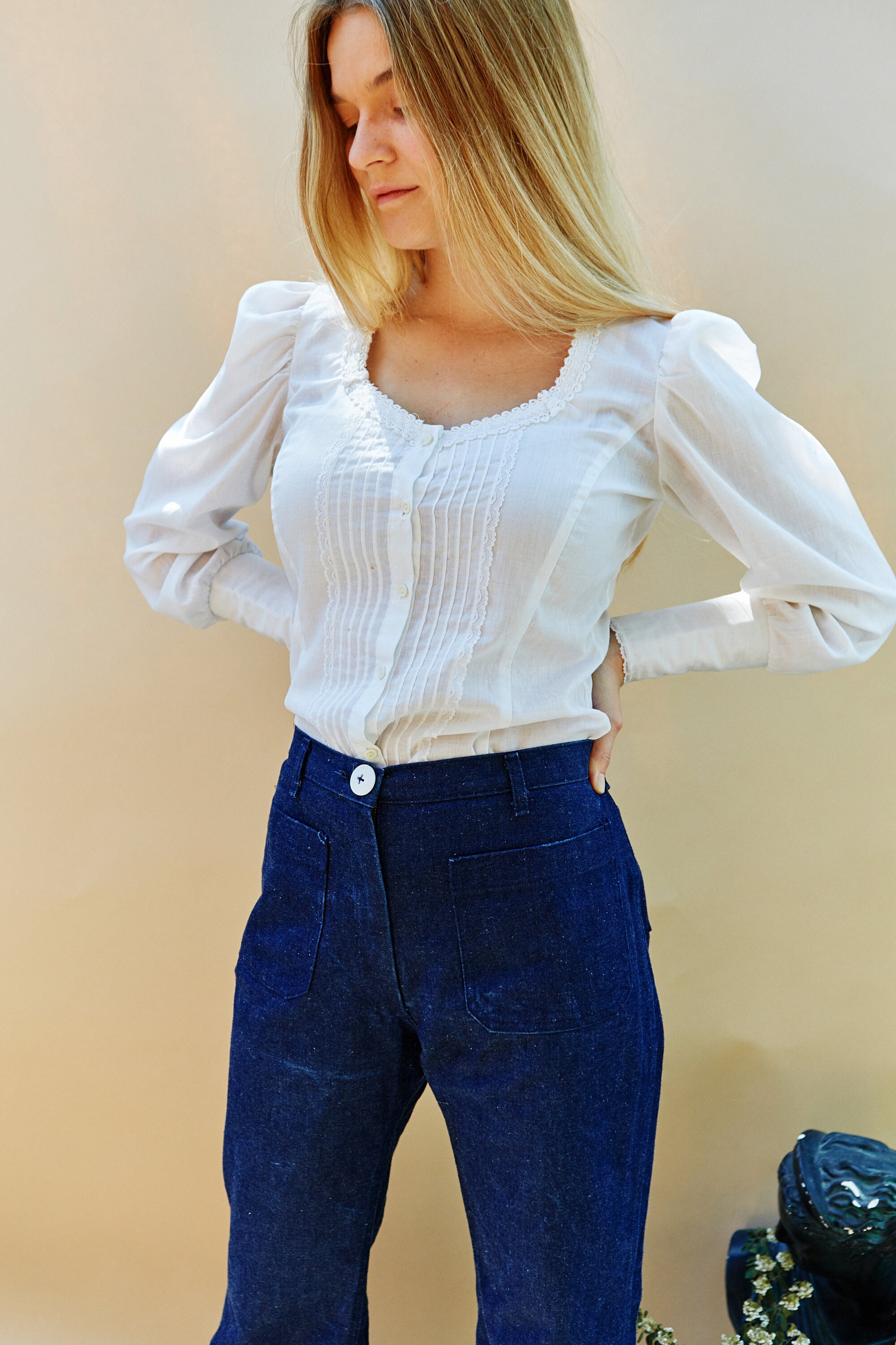 70s peasant blouse