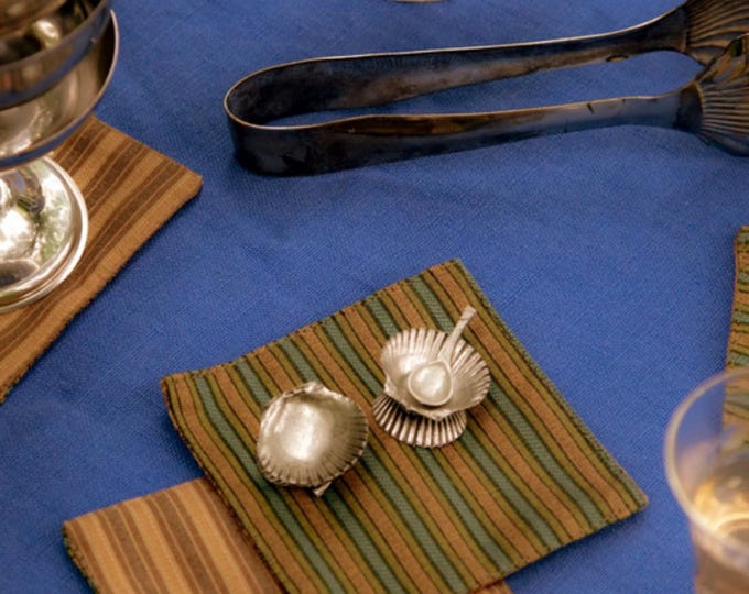 WAS Reversible stripe coaster set