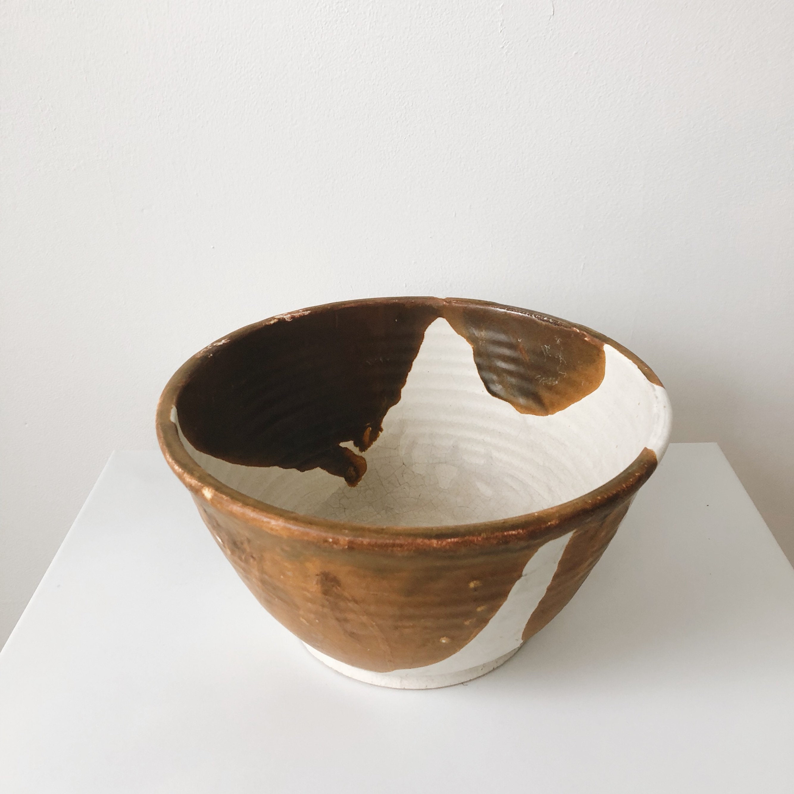 Vintage large ceramic bowl