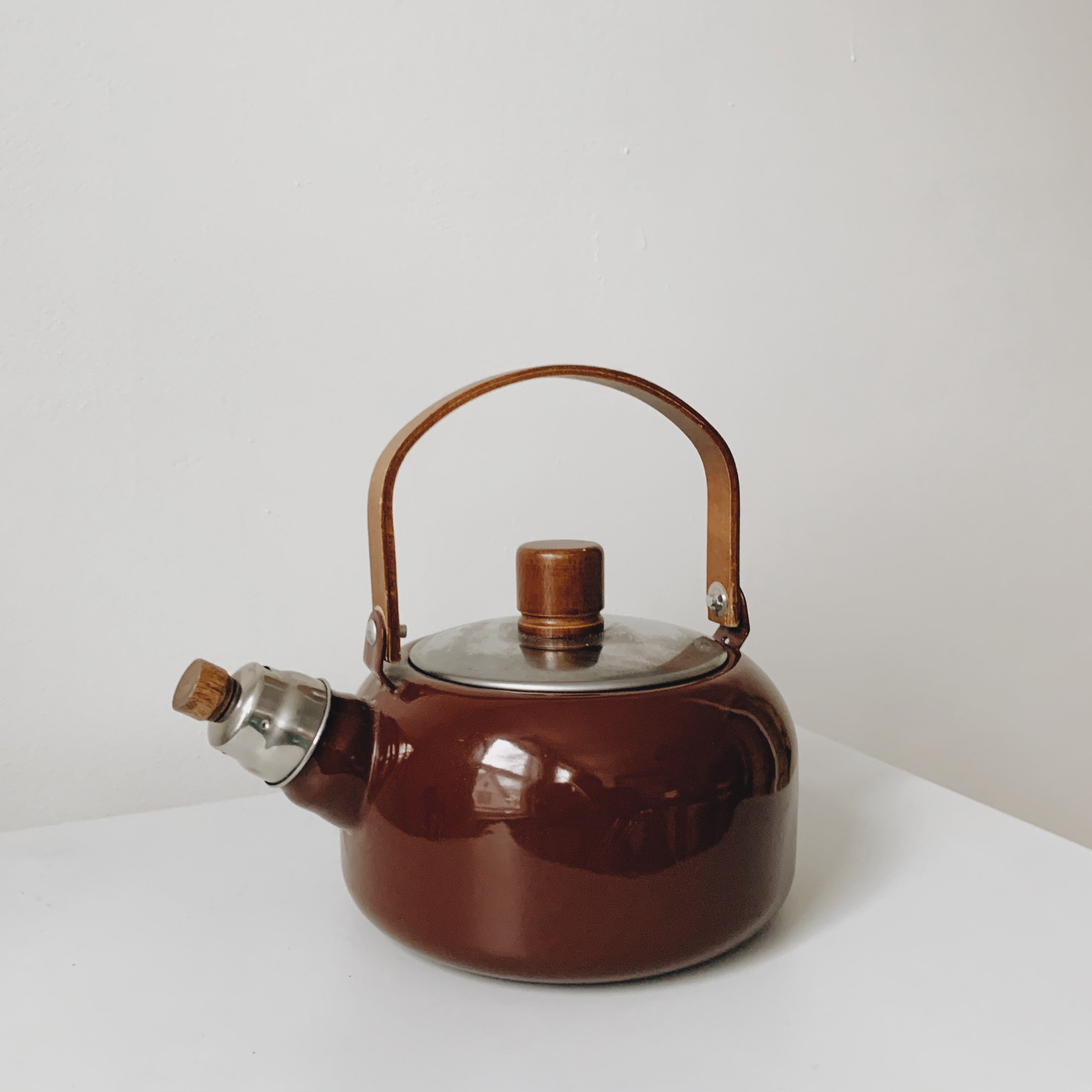 Vintage enamel kettle