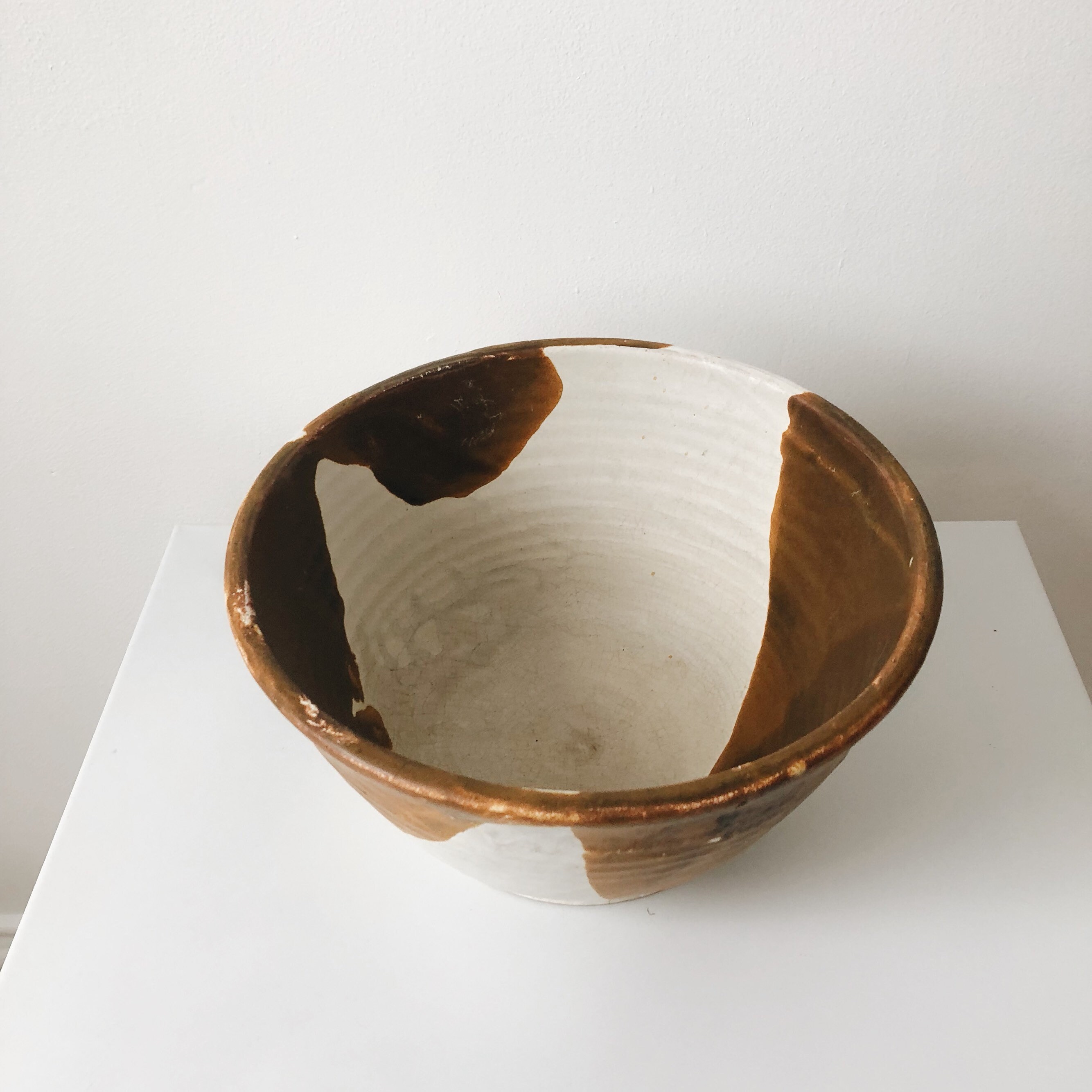 Vintage large ceramic bowl