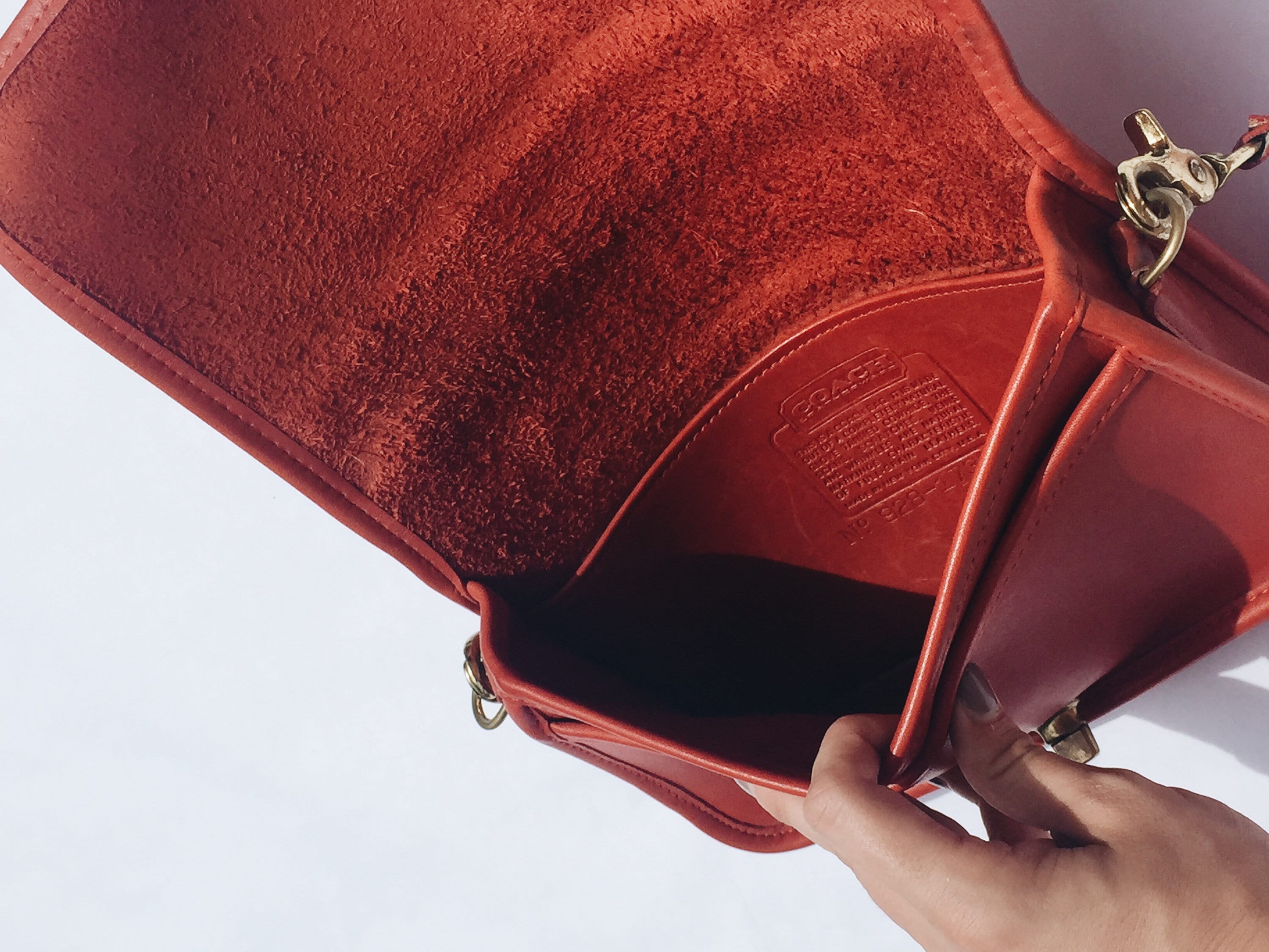 Vintage crossbody coach crossbody purse | coach bag | red coach purse |  Able Shoppe | coach handbag | coach purse