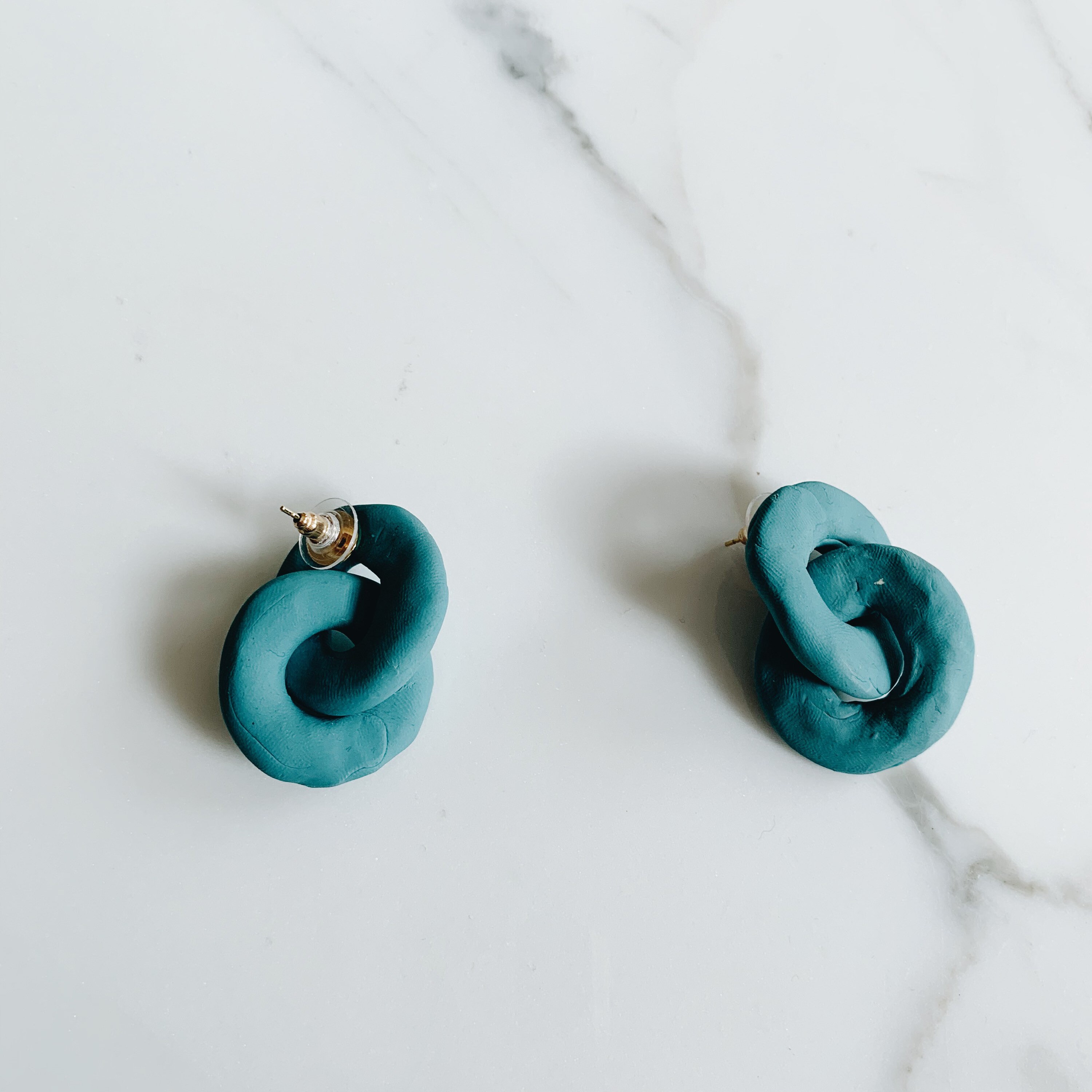 Organic chain earrings