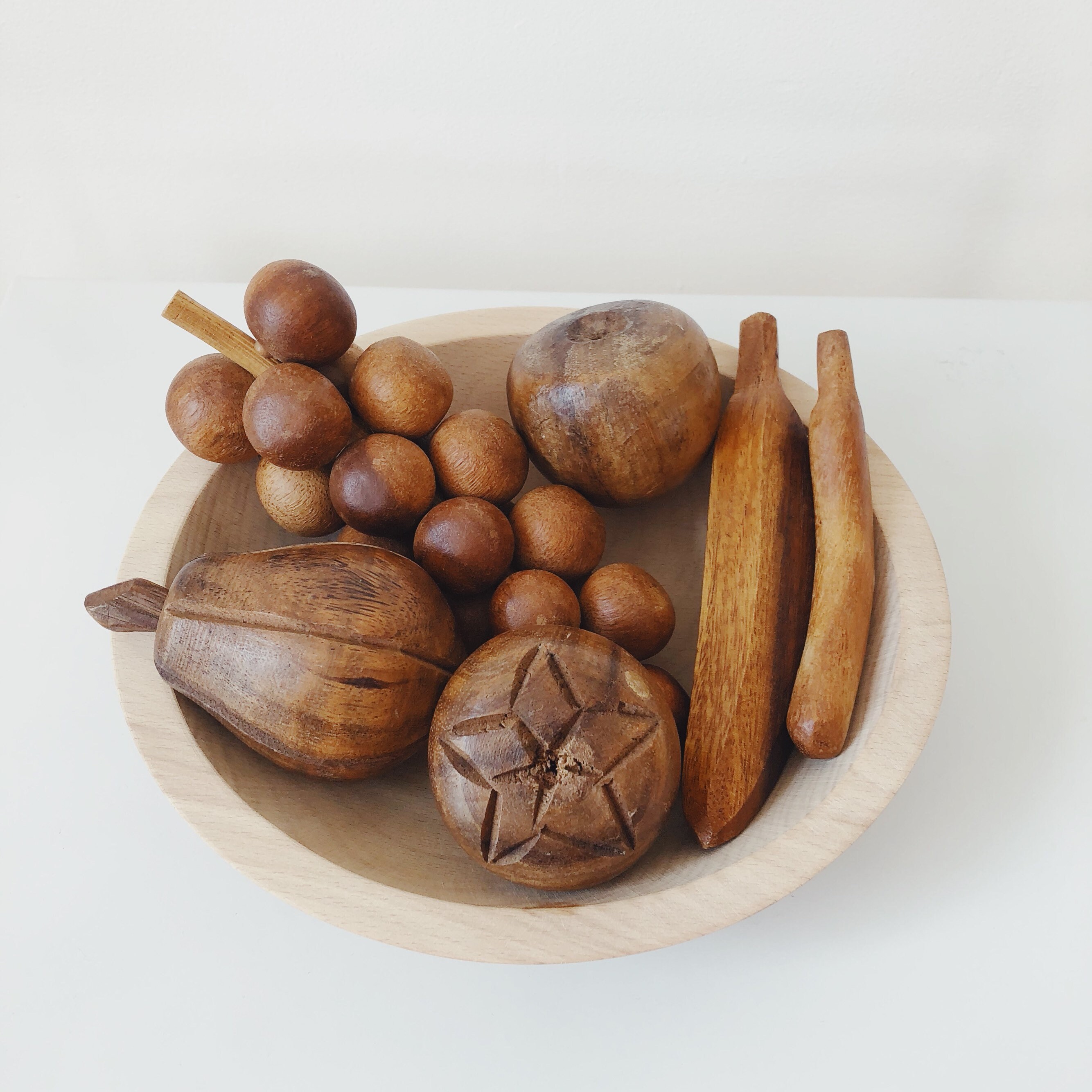 Vintage wooden fruit