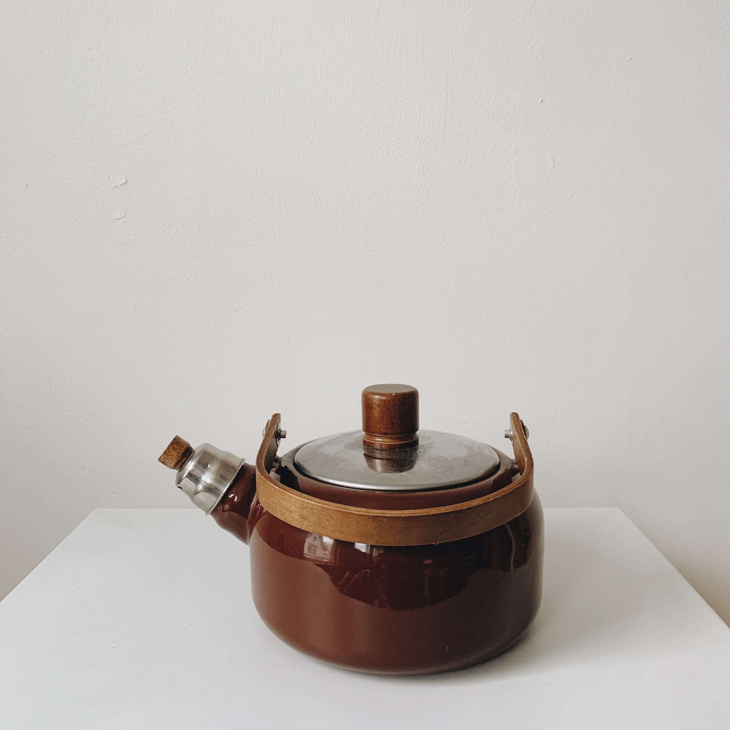 Vintage enamel kettle