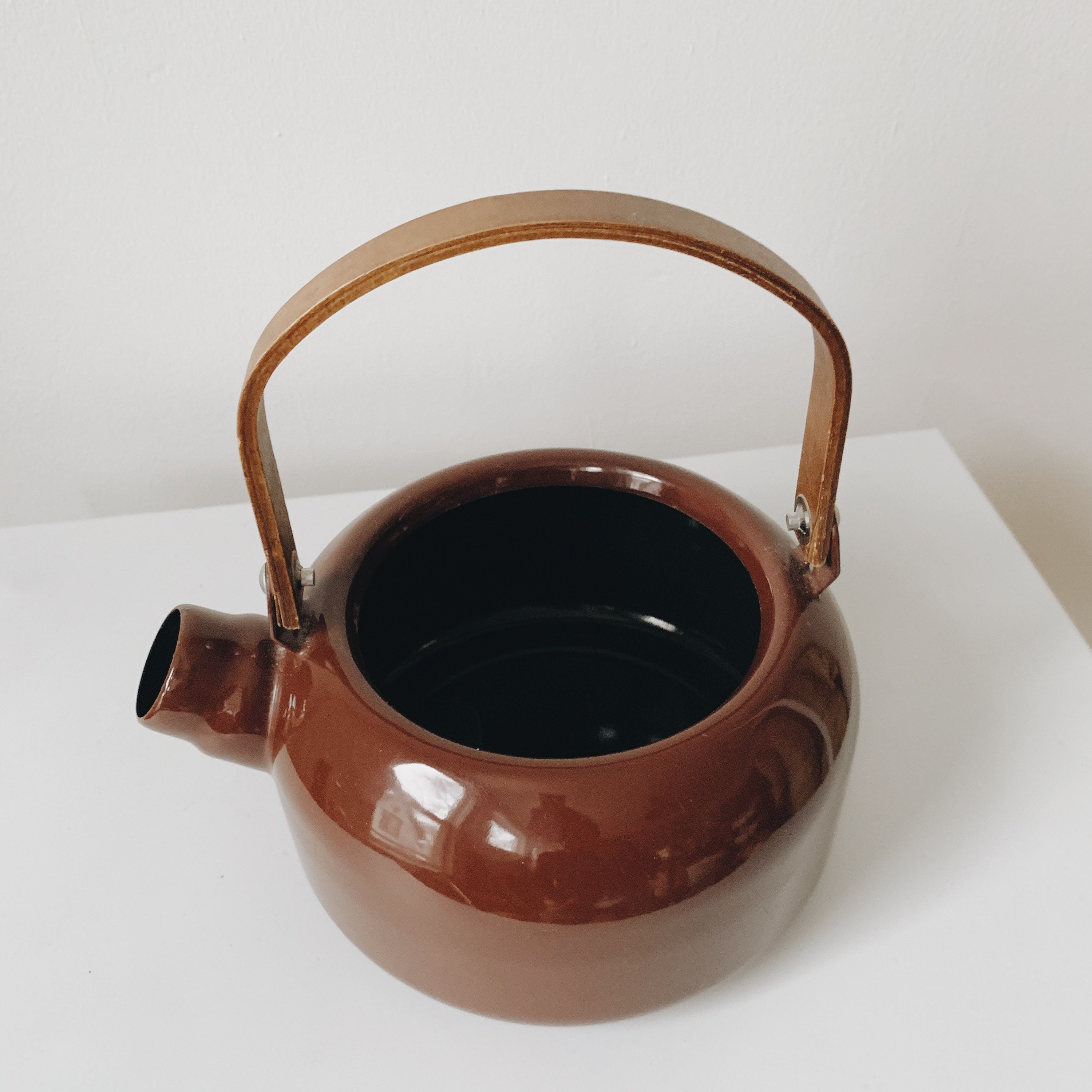 Vintage enamel kettle