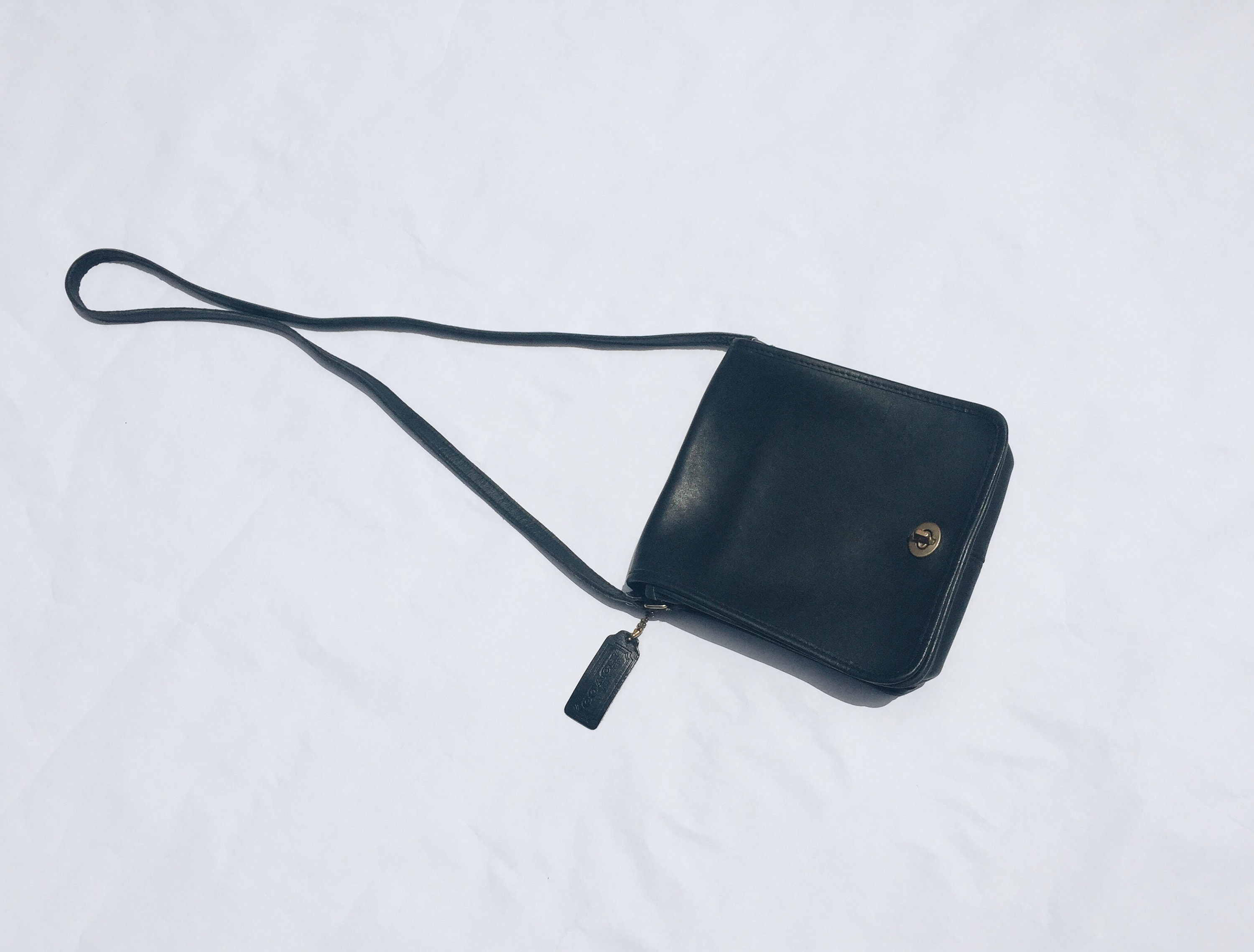 Vintage crossbody coach crossbody purse | coach bag | black leather ...