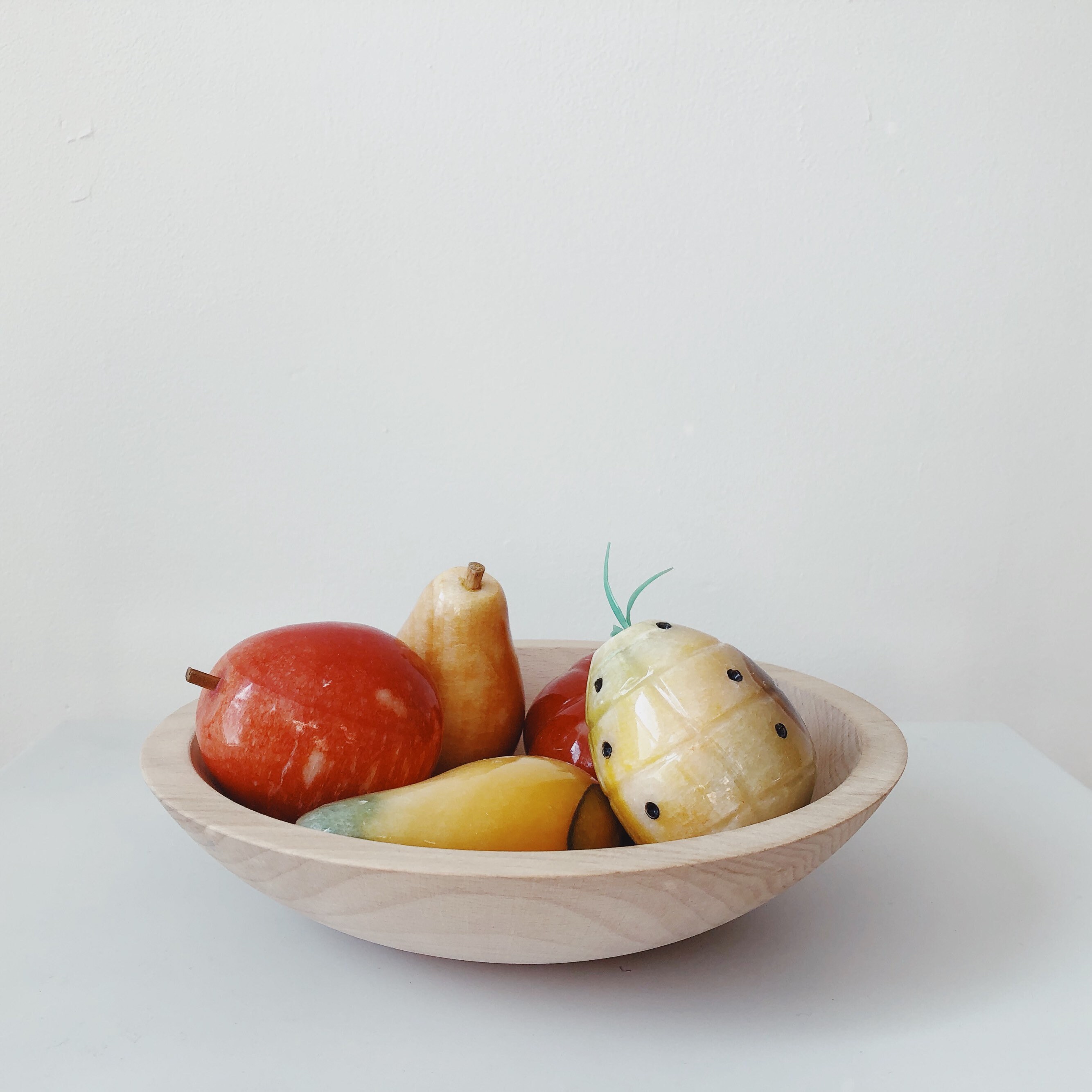 Mid century marble fruit