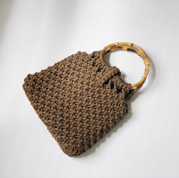 vintage crochet bag