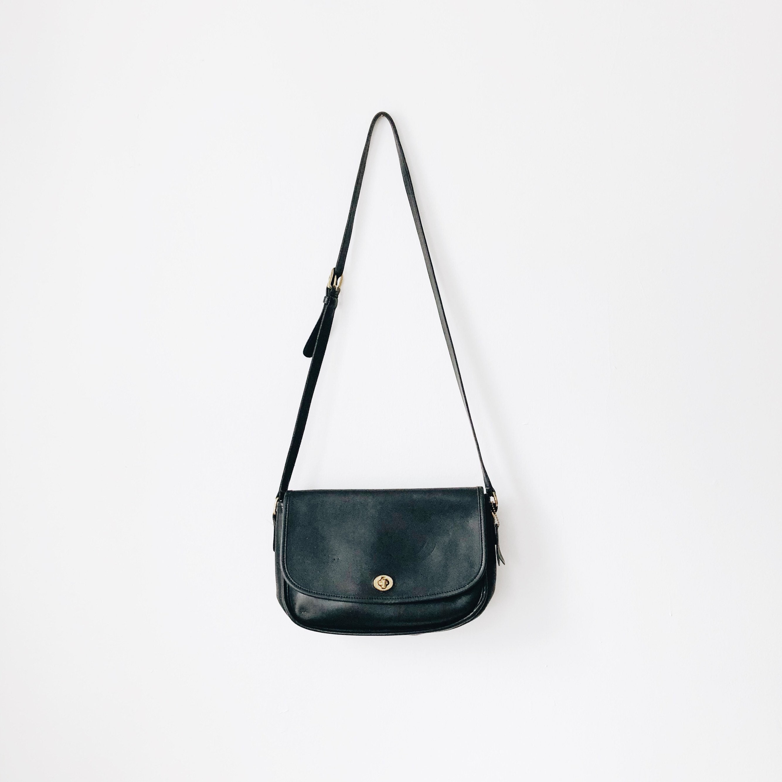 vintage black coach crossbody