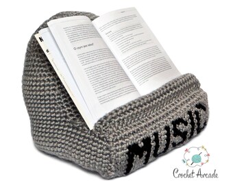 I 3 Music And I 3 Books Tablet Book Holders Crochet Etsy