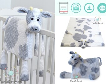 Animal Baby Blanket Crochet Patterns By Crochetarcade On Etsy