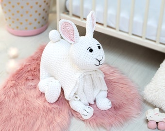 Bunny Crochet Baby Blanket Pattern | Cuddle and Play Toy (PDF Pattern)