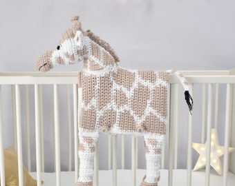 Giraffe Baby Blanket Crochet Pattern, Cuddle and Play Toy (PDF Pattern)
