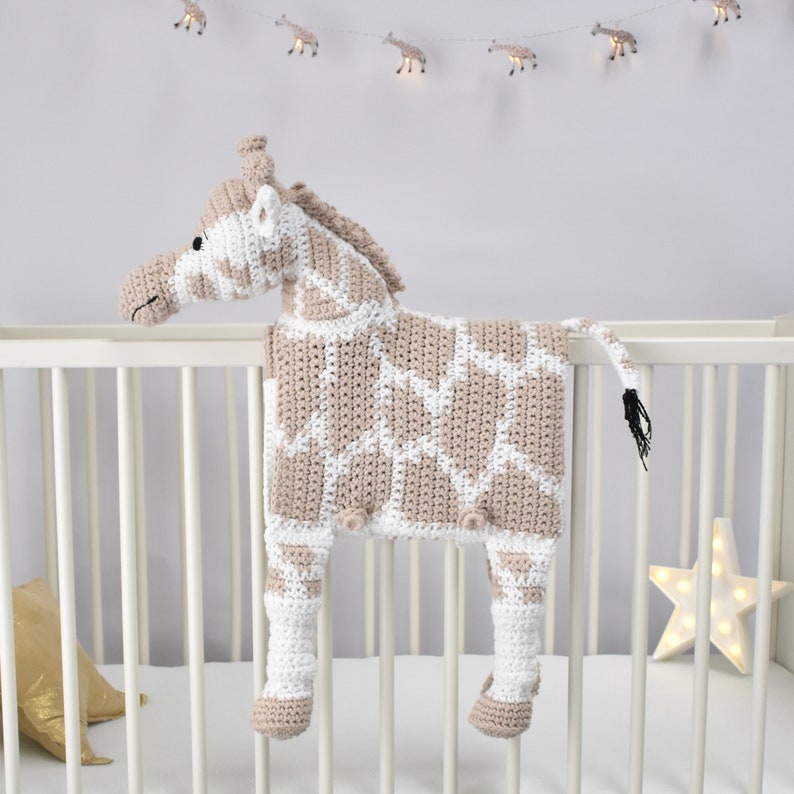 Giraffe Baby Blanket CROCHET PATTERN Cuddle and Play Giraffe Etsy