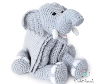 BABY BLANKET Crochet Pattern PDF | Cuddle and Play Elephant Crochet Baby Blanket Pattern | Elephant Baby Blanket Crochet Pattern | Amigurumi