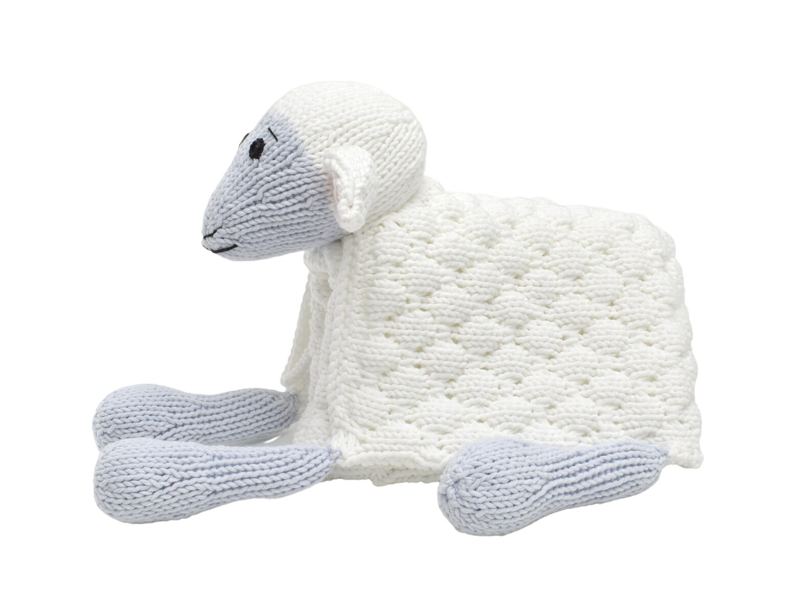 KNITTED SHEEP BLANKET Knit Pattern Pdf Cuddle and Play Sheep Etsy