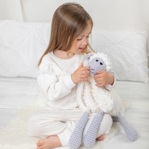 BABY BLANKET Crochet Pattern Pdf ORIGINAL Cuddle and Play Sheep Crochet Baby Blanket Pattern Lamb Baby Blanket Crochet Pattern image 4