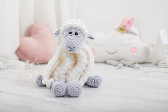 BABY BLANKET Crochet Pattern Pdf | ORIGINAL Cuddle and Play Sheep Crochet Baby Blanket Pattern | Lamb Baby Blanket Crochet Pattern |