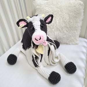 Folding Cow Baby Blanket CROCHET PATTERN (PDF) – Cuddle & Play Animal Blanket Toy, Baby to Adult