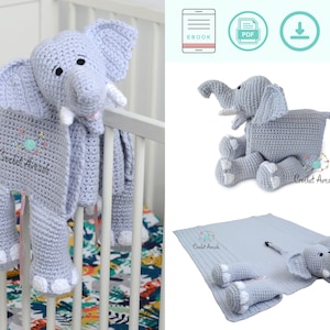 BABY BLANKET Crochet Pattern PDF | Cuddle and Play Elephant Crochet Baby Blanket Pattern | Elephant Baby Blanket Crochet Pattern | Amigurumi