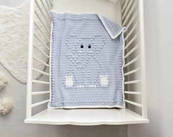 Elephant Crochet Baby Blanket Pattern | Bobbly Stitches (PDF Pattern)