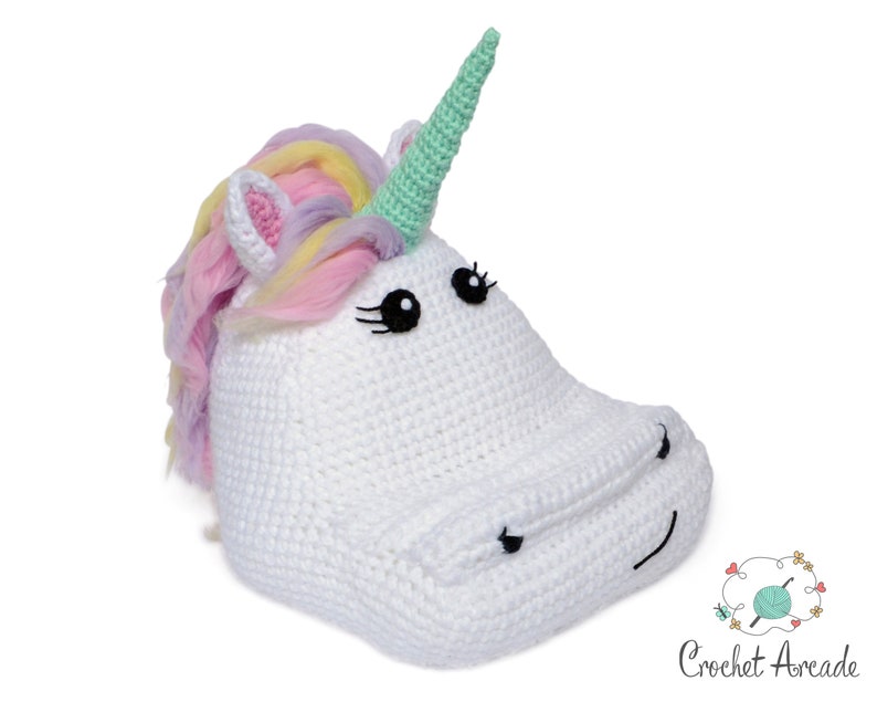 Alice the Unicorn Book Tablet Holder Crochet Pattern Etsy Canada