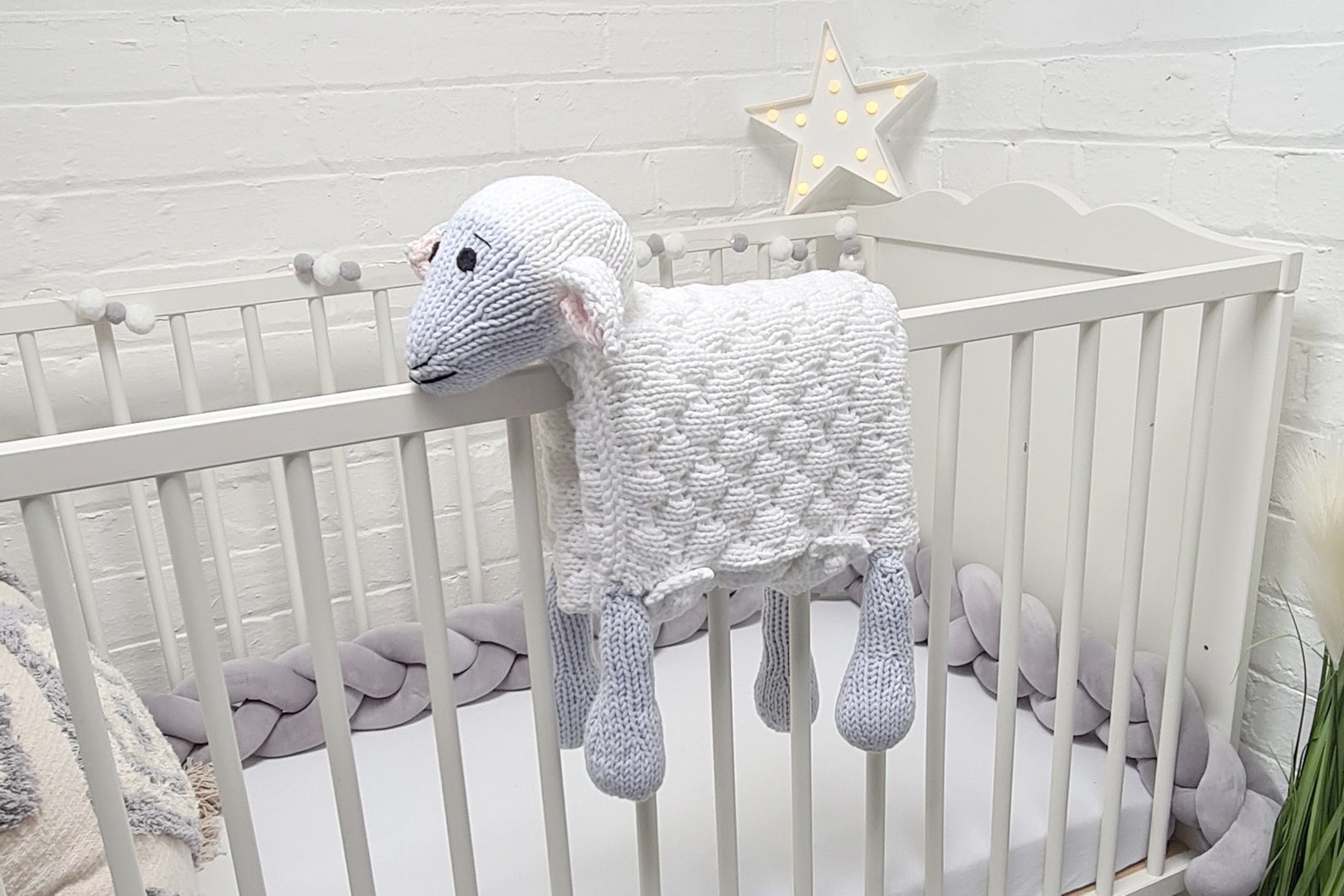KNITTED SHEEP BLANKET Knit Pattern Pdf Cuddle and Play Sheep Etsy