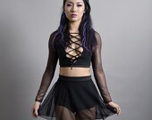 Items similar to Mesh Overlay Skirt on Etsy