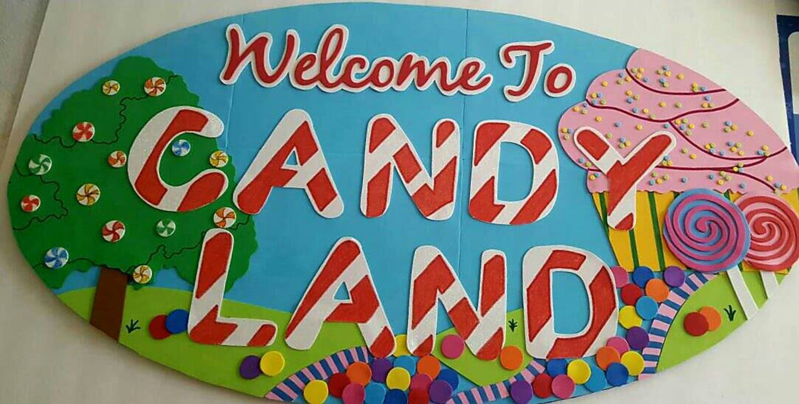 3ft candy land sign/party decoration/prop Etsy