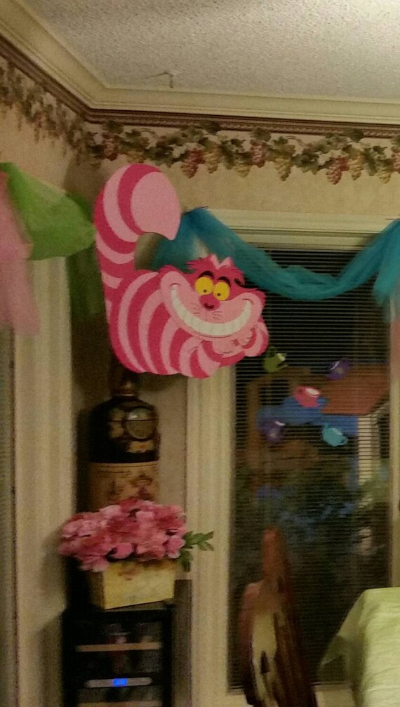 Cheshire cat/ alice in wonderland/ party decoration/ wall | Etsy
