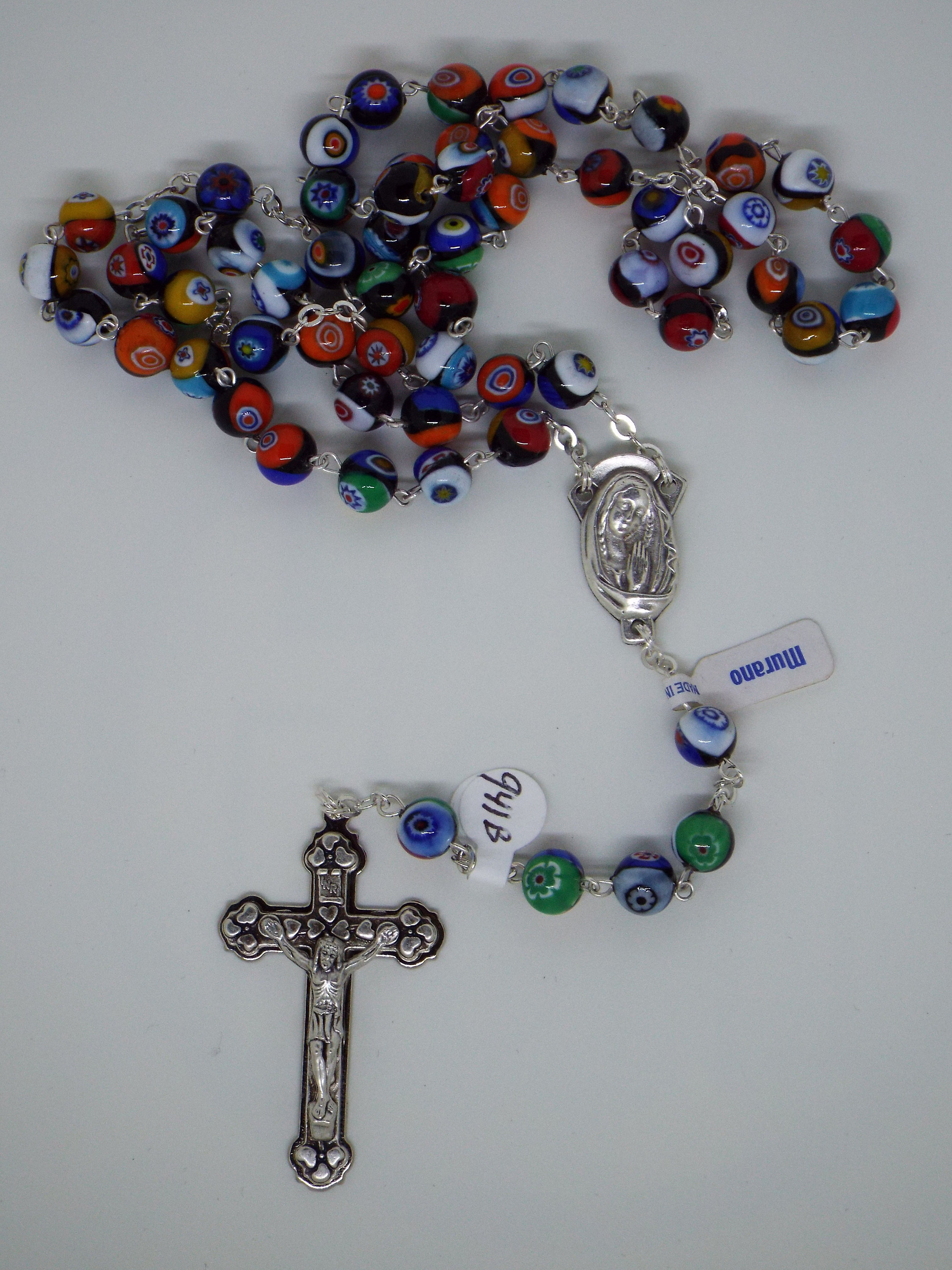 Beautiful top quality Murano Glass Rosary from Italy.